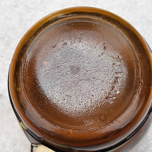 VTG Siesta Ware Brown Glass Barrel 5.5" Mug Wood Handle Bahama Islands RARE GUC - Picture 10 of 13